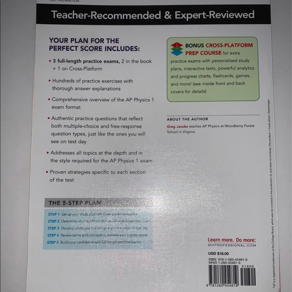 Mcgraw Hill Other 5 Steps To A 5 Ap Physics Review Poshmark
